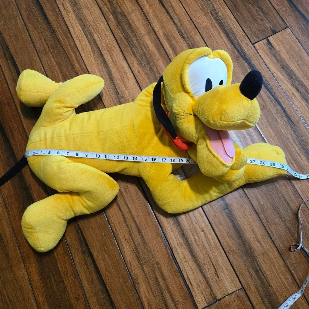 Vintage Fisher Price Disney Jumbo Pluto Plush Stuffed Animal 30